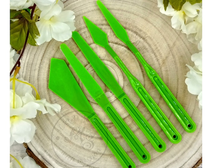 Plastic Palette Knives, Impasto Painting, Set of 5
