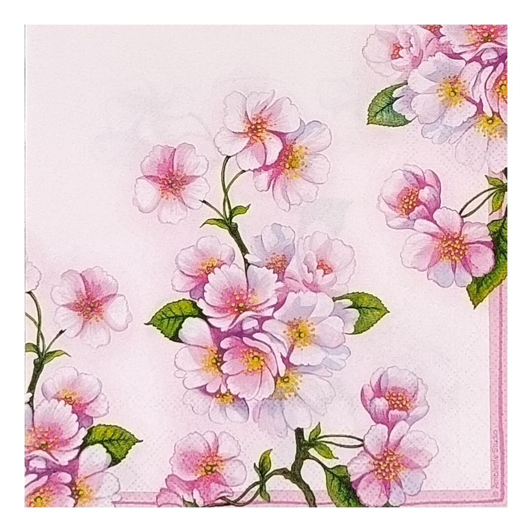 Cherry Blossom Paper Napkin for Decoupage, Mixed Media, Journaling ...