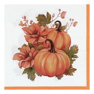 Servilletas de papel para decoupage, técnicas mixtas, diario, tarjetas, scrapbooking, collage, manualidades, otoño, calabazas, hojas