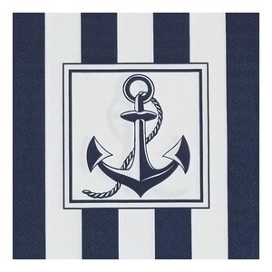 Papieren servet voor decoupage, gemengde techniek, journaling, kaarten maken, scrapbooking, collage, knutselpapier, anker