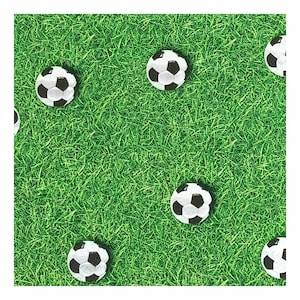 Tovaglioli di carta per decoupage, tecniche miste, journaling, creazione di biglietti, scrapbooking, collage, carta velina, calcio, erba, sport