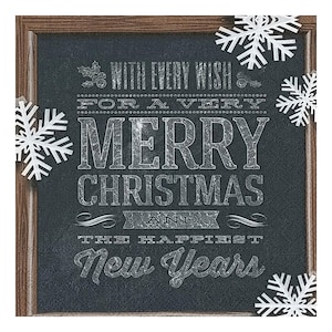 Papieren servet voor decoupage, gemengde techniek, journaling, kaarten maken, scrapbooking, collage, knutselpapier, Kerstmis, kerstwensen