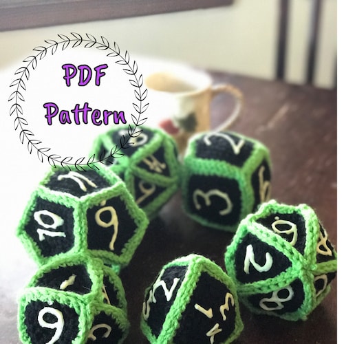 Crochet Pattern Big & Small Mushroom Dice Bags Etsy