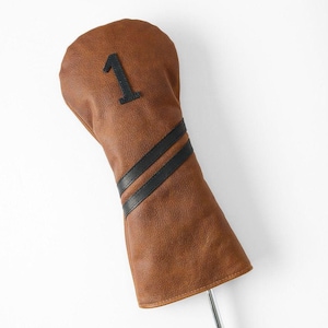 Leather Driver Golf Head Cover,  Handmade, Gifts for Golfers, Putter Head Cover, Gifts for Golfers, Fathers Day Gifts, Golf Gift