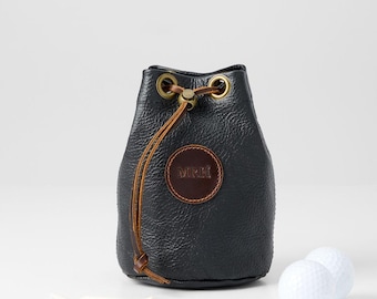 Personalized Golf Valuables Pouch, Golf Bag Golf Gift, Leather Gift, Personalized Gift, Golf Gifts for Men, Handcrafted, Father&#39;s Day gifts