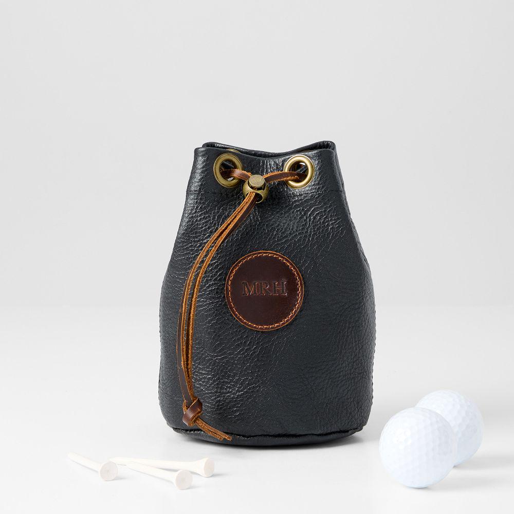 Personalized Golf Valuables Pouch, Golf Bag Golf Gift, Leather