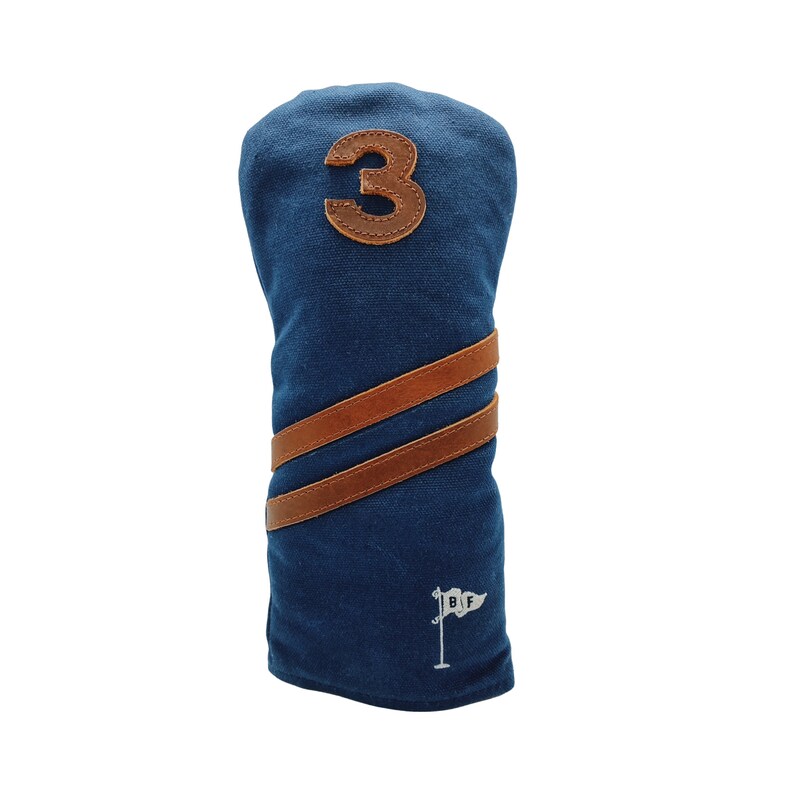 Golf Headcover Personalized Handmade Golf Headcover in Navy Etsy