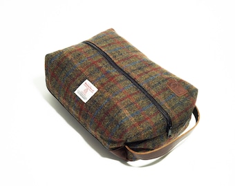 Harris Tweed Shoe Bag , Personalized Gift, Golf Gifts for Men, Handcrafted, Father's Day gifts