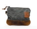 Golf Bag Pouch Waxed Canvas Zippered Golf Valuables Field Pouch in  Charcoal Gray  personalized monogrammed 