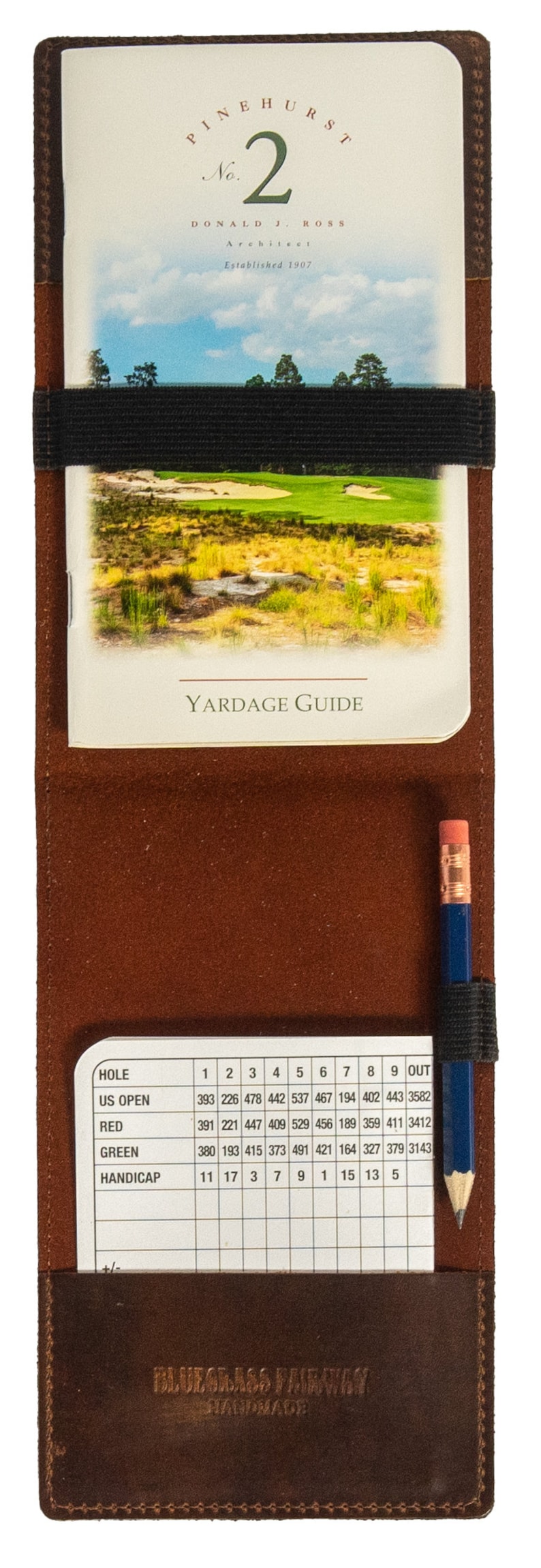 Golf Scorecard & Yardage Book Holder Leather Handmade Gifts for Golfers, Personalized image 8