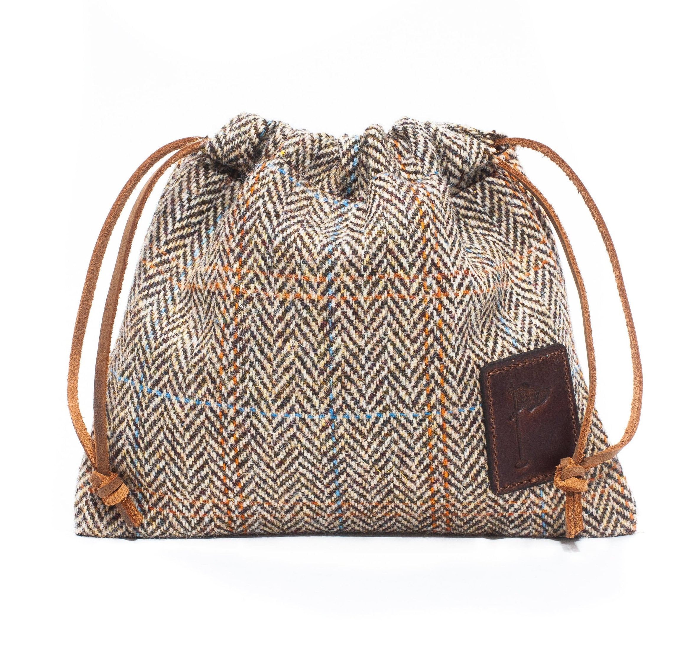 Tweed Drawstring Pouch