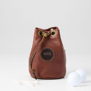 Personalized Golf Valuables Pouch, Golf Bag Golf Gift, Leather Gift, Personalized Gift, Golf Gifts for Men, Handcrafted, Father&#39;s Day gifts