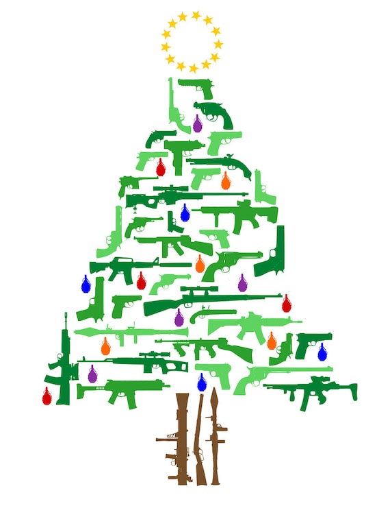 Gun Christmas Tree svgs png pdf and dxf files Etsy