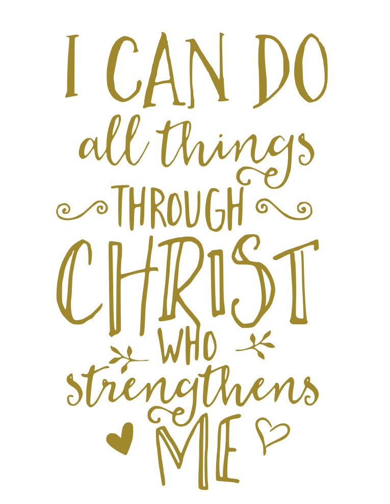 I Can Do All Things Through Christ Who Strengthens Me svg Etsy