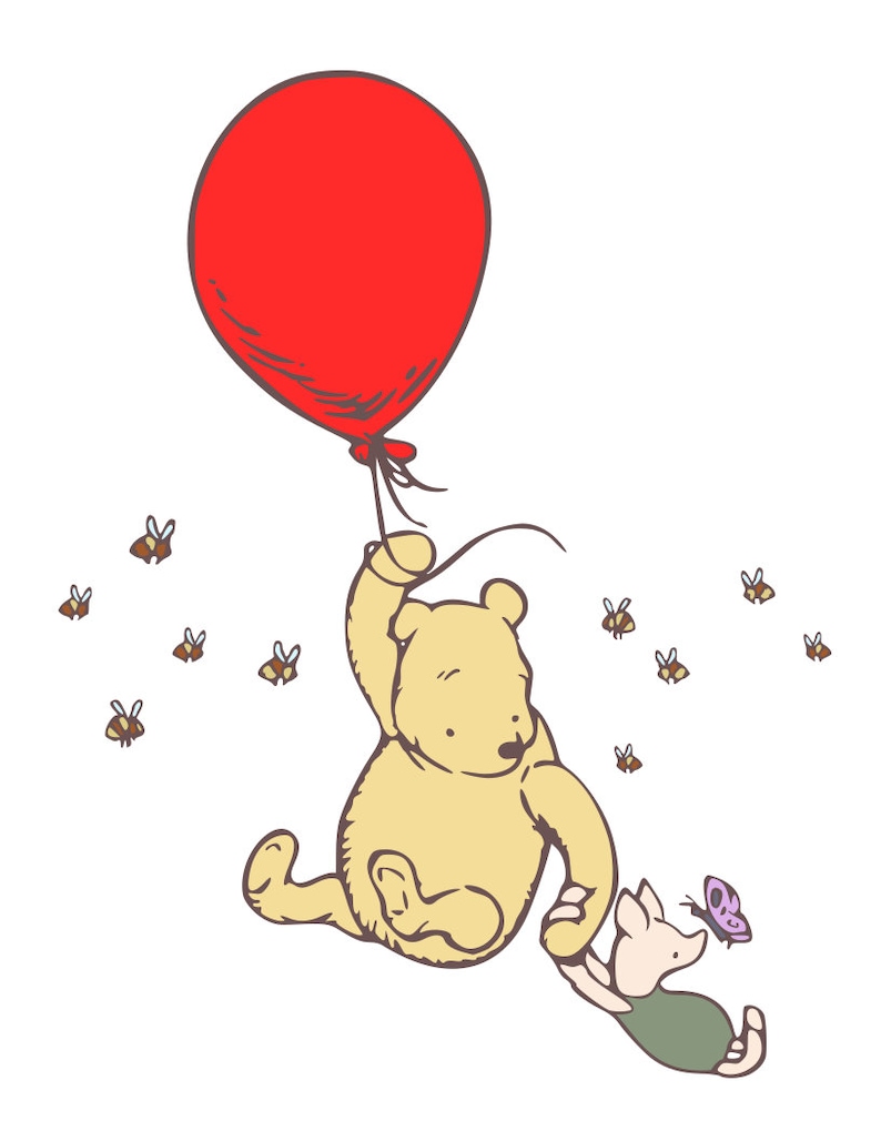 Download Classic Winnie the Pooh and Friends svg pdf png and dxf | Etsy