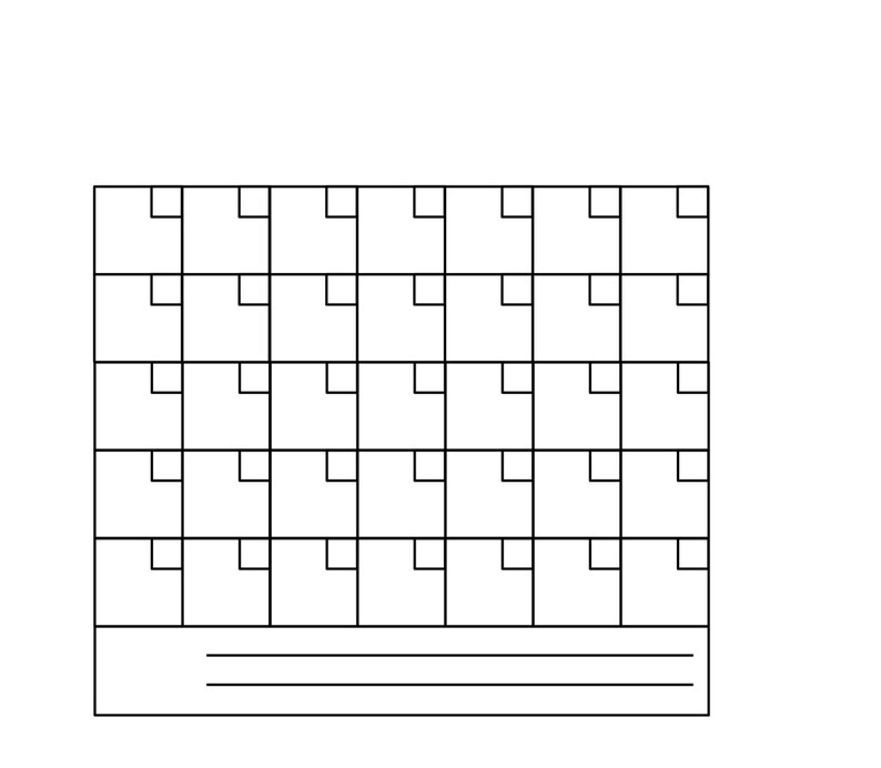 Calendar svg files Etsy