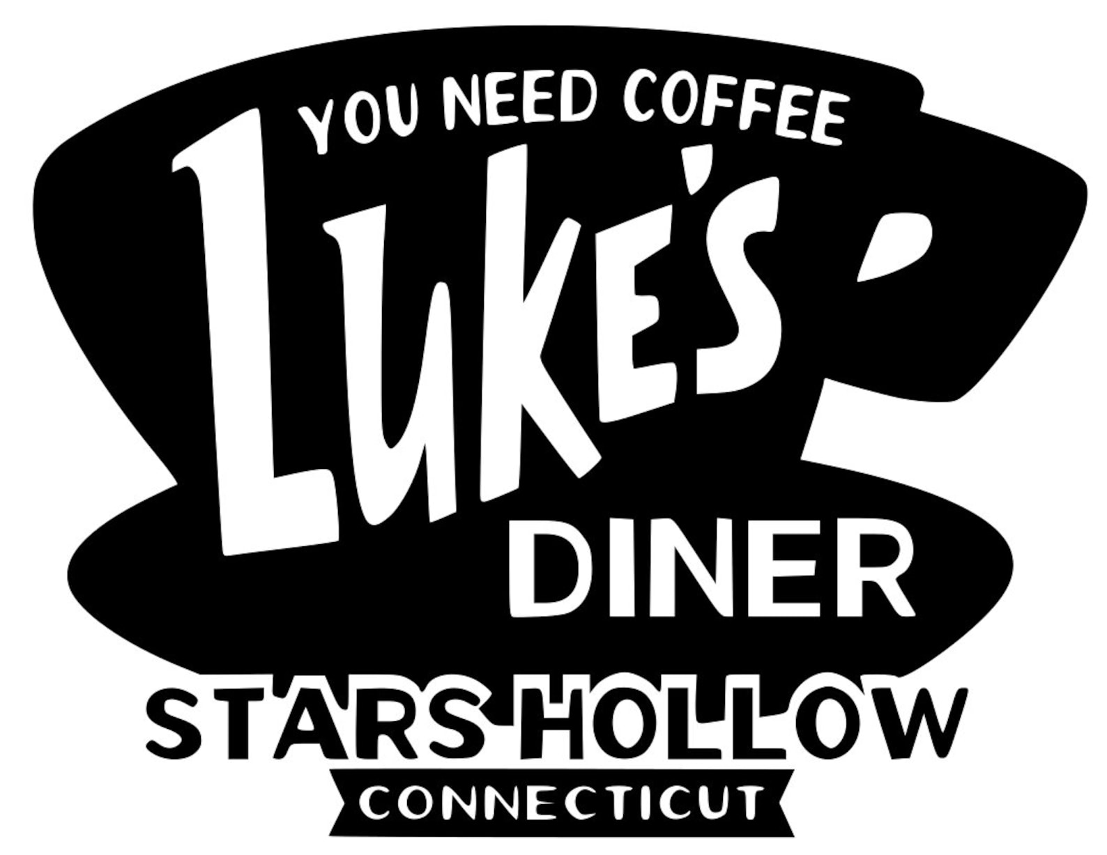 Luke's Diner svg pdf png dxf file Etsy