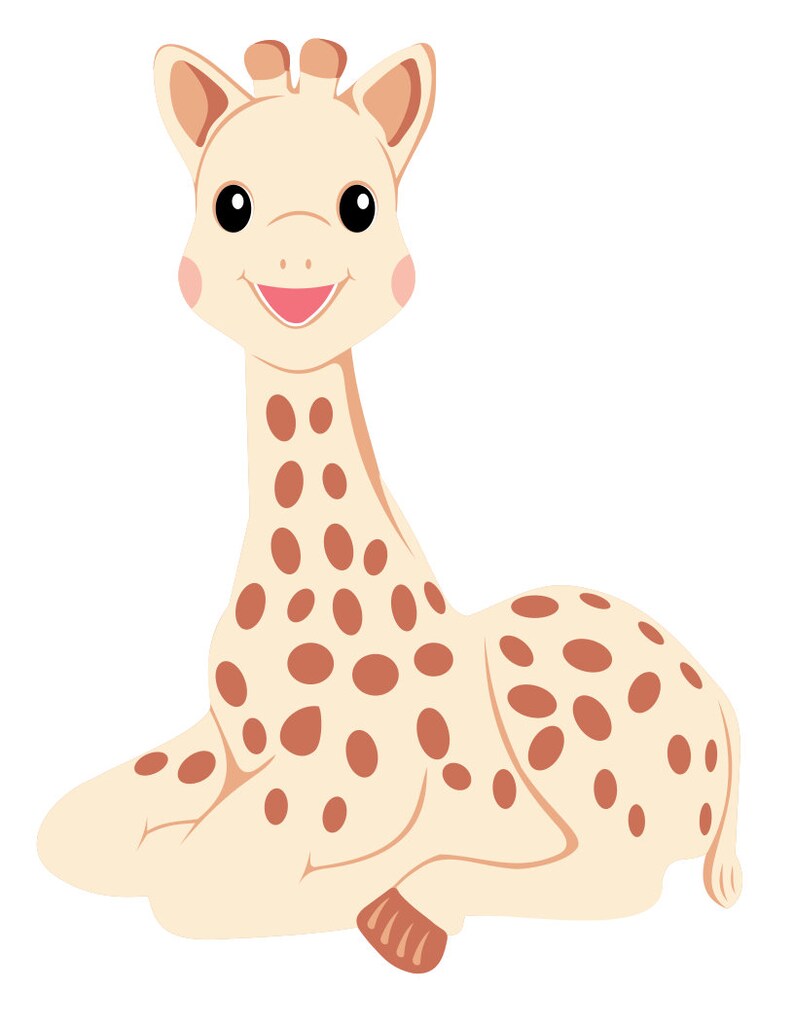 Sophie the Giraffe svg pdf png dxf files | Etsy