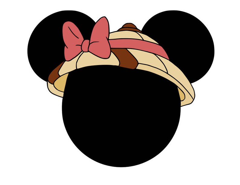Download Mickey and Minnie Heads Safari or Jungle Hats svg pdf | Etsy