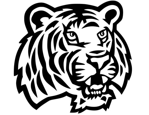 Download Items similar to Tiger Face -svg file on Etsy