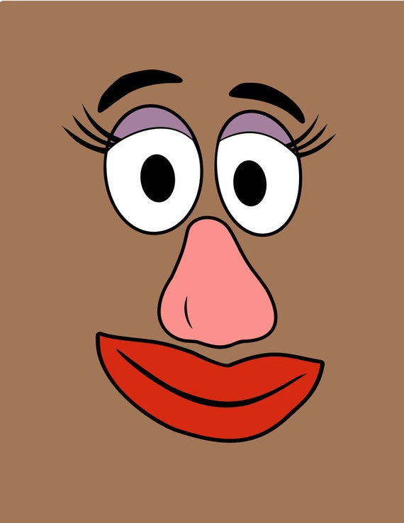 Mrs Potato Head Faces svg pdf png 