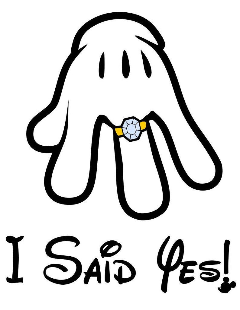 I Asked and I Said Yes Disney svg pdf png dxf file | Etsy