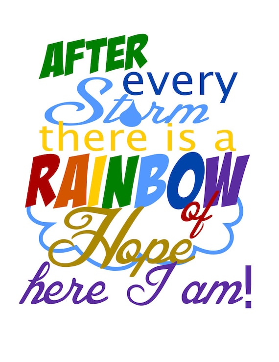 Download Rainbow Baby Here I am svg file | Etsy