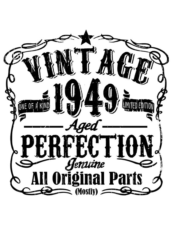 Vintage birthday 1940 41 42 43 44 45 46 47 48 & 49 | Etsy