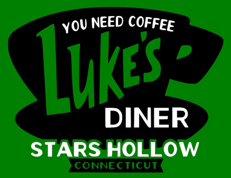Download Luke's Diner svg pdf png dxf file | Etsy