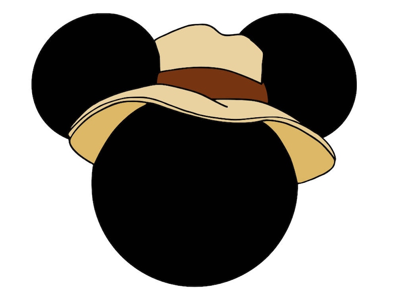 Download Mickey and Minnie Heads Safari or Jungle Hats svg pdf | Etsy