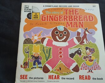 Disney Gingerbread Man vintage 33 1/3 Album