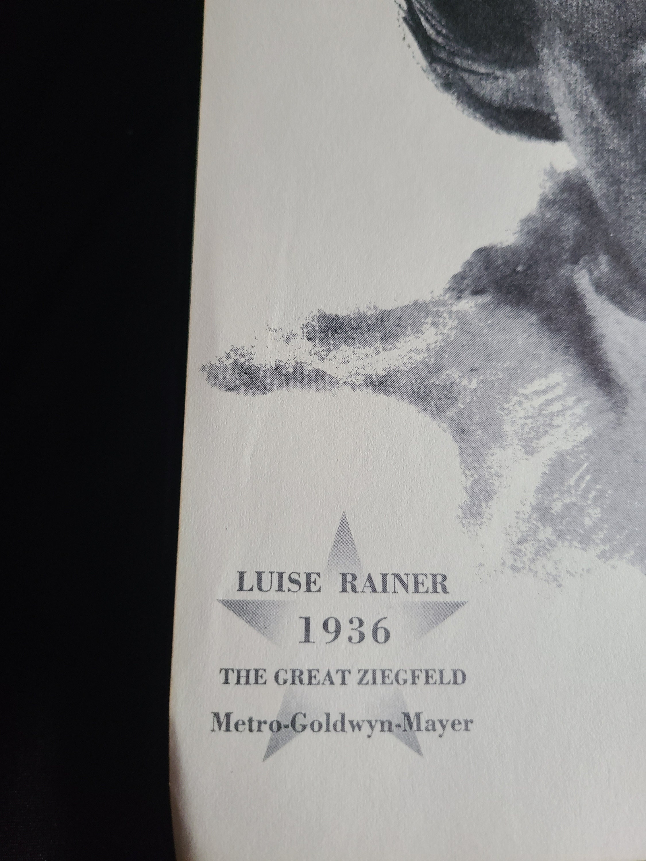 Luise Rainer 1936 the Great Ziegfeld Vintage Hollywood - Etsy