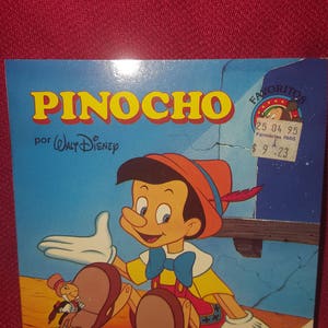 Disney Vintage Spanish Pinocchio Book
