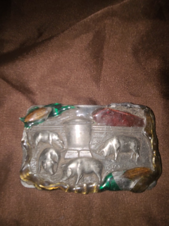 Bergamot Brass Works Belt Buckle 1984 Vintage - image 1