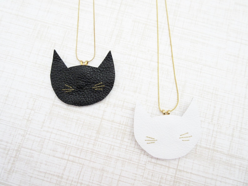 girls cat necklace Halloween pendant necklace children/'s necklace Cat necklace Halloween cat necklace cat pendant necklace