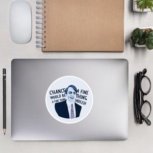 Mark Corrigan Peep Show Illustrated Portrait Vinyl Sticker | Laptop Sticker | Hydroflask Sticker | Planner Stickers | Die Cut Stickers/Decal