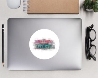 Old Trafford Sticker | Manchester United F.C Watercolour Vinyl Decal