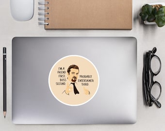 David Brent The UK Office Vinyl Sticker | Laptop Sticker | Hydroflask Sticker | Planner Stickers | Die Cut Stickers/Decal