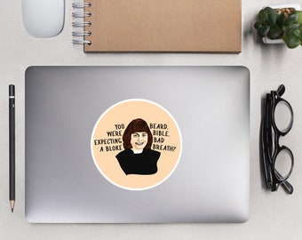 Vicar of Dibley Dawn French Portrait Vinyl Sticker | Laptop Sticker | Hydroflask Sticker | Planner Stickers | Die Cut Stickers/Decal