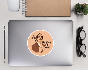 Basil Fawlty - Fawlty Towers Details Vinyl Sticker | Laptop Sticker | Hydroflask Sticker | Planner Stickers | Die Cut Stickers/Decal