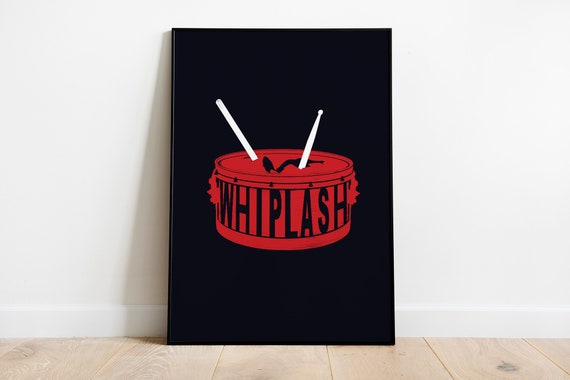 Whiplash Minimalist Film Print Custom Art Movie Poster Etsy