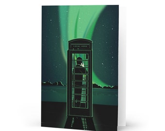 Local Hero Minimalist Film Illustration Greeting card | Peter Capaldi Scottish Film Art