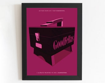 Goodfellas Minimal Illustrated Movie Poster | Unique Film Wall Fan Art | Home Decor Print| Alternative Movie Poster