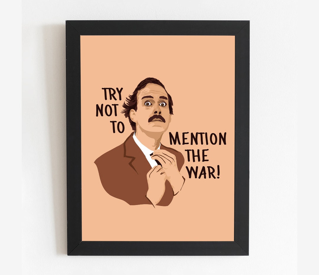Fawlty Towers Basil Fawlty Minimal Illustrated Character Portrait TV