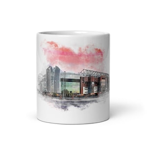Manchester United Football Club - Old Trafford Watercolour Illustrator Style Mug | Souvenirs and Gifts