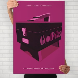 Goodfellas Minimal Illustrated Movie Poster Unique Film Wall Fan Art Home Decor Print Alternative Movie Poster image 4