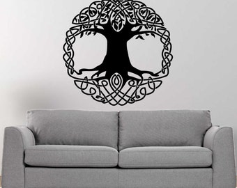 Celtic Knot Tree of Life vinyl wall decal