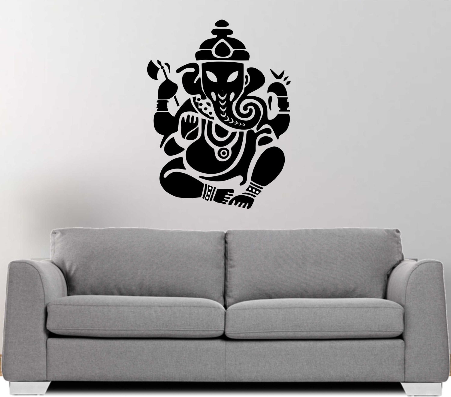 Large Wall Decal Sticker Art Removable Waterproof Vinyl Transfer Ganesh 028-013 Large Wall Decal Sticker Art Removable Waterproof Vinyl Transfer Ganesh 028-013