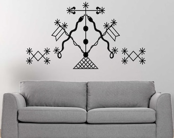 Calcomanía de pared de vinilo Damballa veve