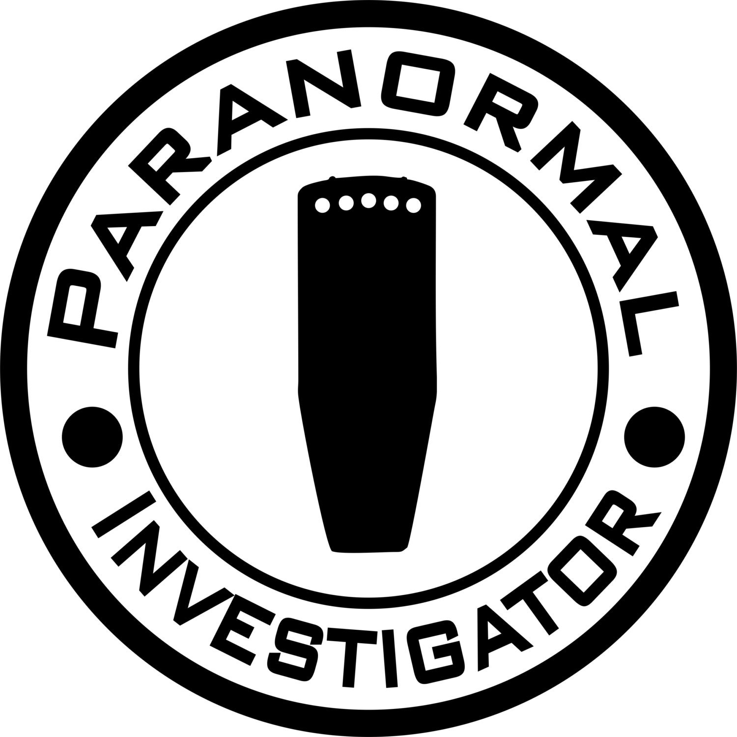 Paranormal Investigator Emblem Sign Sticker Paranormal Investigator Emblem Sign Sticker